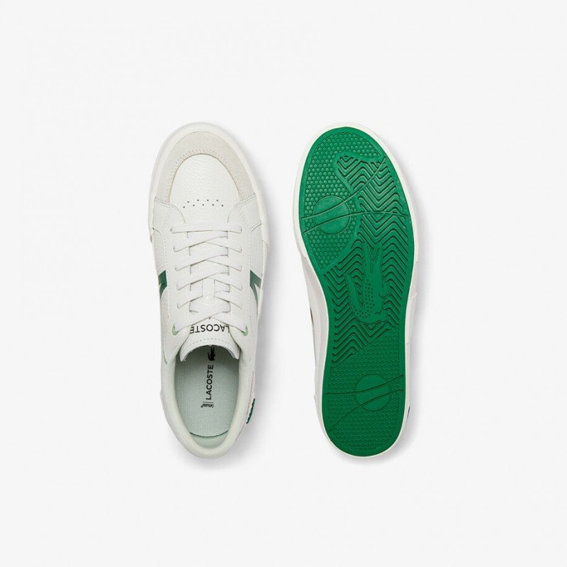 Giày Lacoste L004 722 Nam - Trắng Xanh Lá