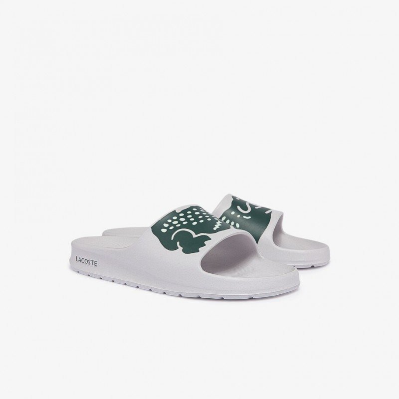 Dép Lacoste Croco 2.0 Synthetic Slides Nam - Trắng