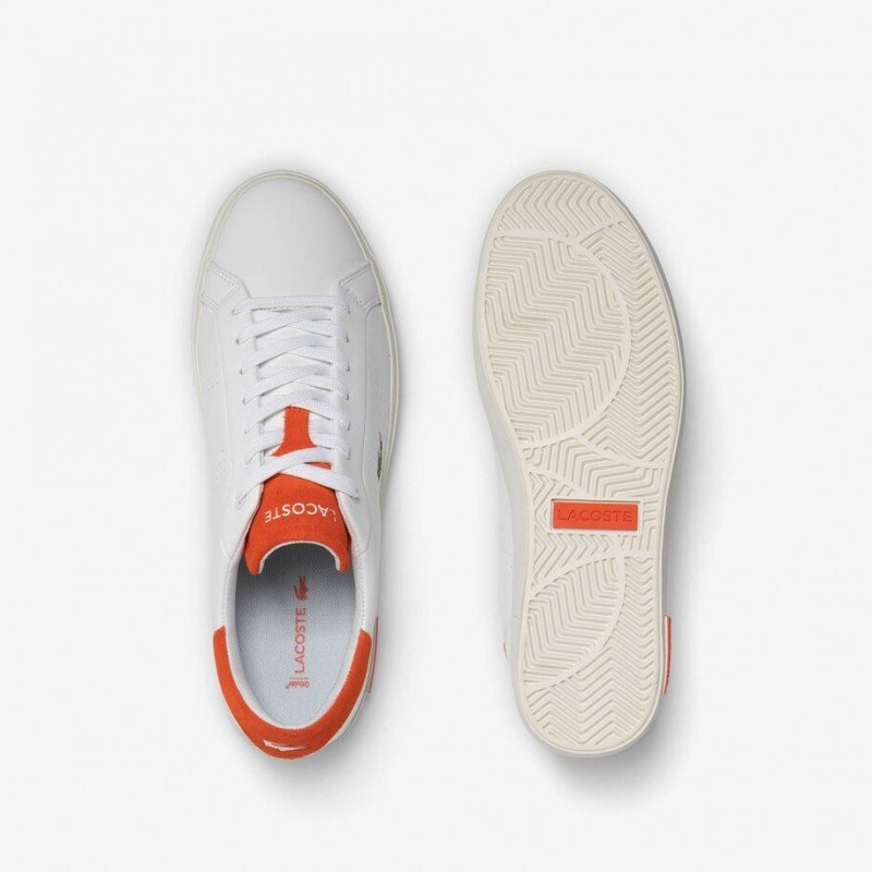 Giày Lacoste PowerCourt 2.0 223 Nam - Trắng Cam Giày Lacoste PowerCourt 2.0 223 Nam - Trắng Cam