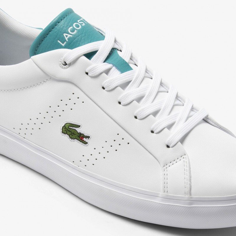 Giày Lacoste PowerCourt 2.0 223 Nam - Trắng Xanh Giày Lacoste PowerCourt 2.0 223 Nam - Trắng Xanh