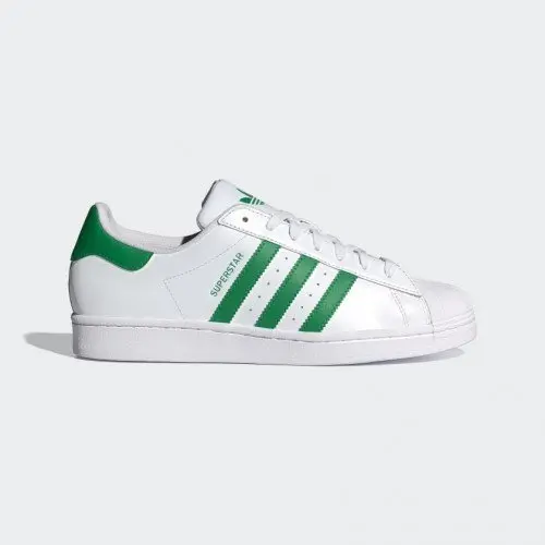 Giày adidas Superstar Nam Nữ - Trắng Xanh lá