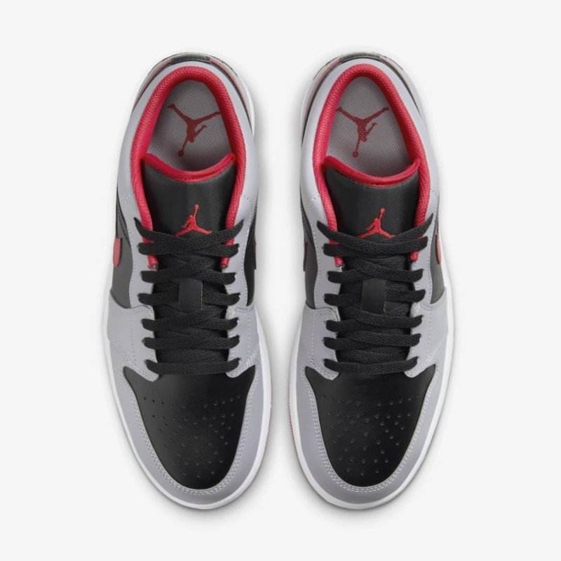 Giày Nike Air Jordan 1 Low Nam - Xám Đen Đỏ Giày Nike Air Jordan 1 Low Nam - Xám Đen Đỏ