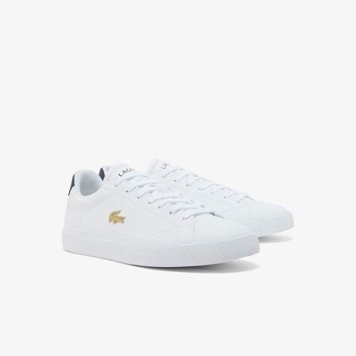 Giày Lacoste Lerond Set Leather Nam - Trắng Navy