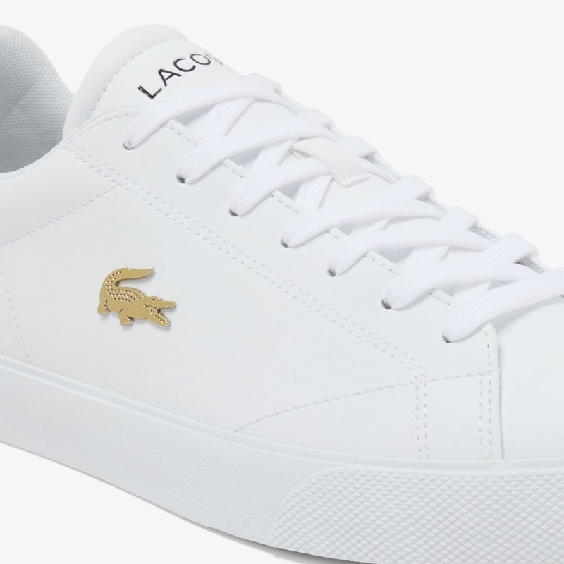 Giày Lacoste Lerond Set Leather Nam - Trắng Navy Giày Lacoste Lerond Set Leather Nam - Trắng Navy