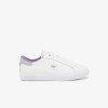 Giày Lacoste PowerCourt Leather Nữ - Trắng Tím