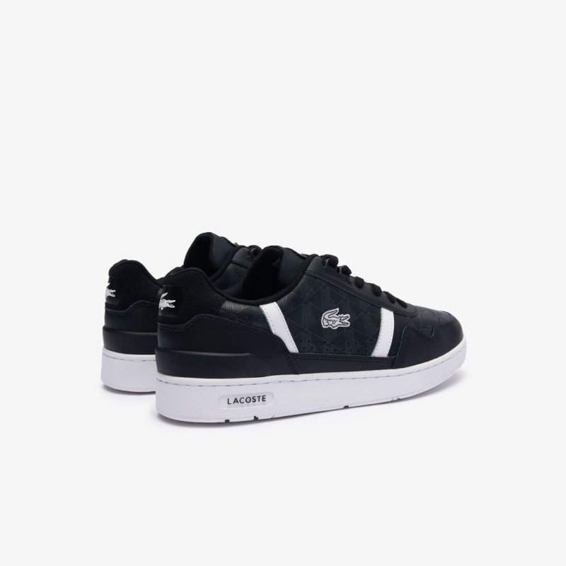 Giày Lacoste T-Clip Leather Nam - Đen