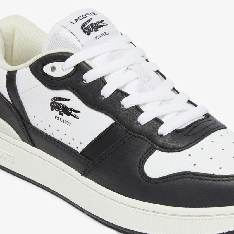 Giày Lacoste T-Clip Leather Nam - Đen Trắng Giày Lacoste T-Clip Leather Nam - Đen Trắng