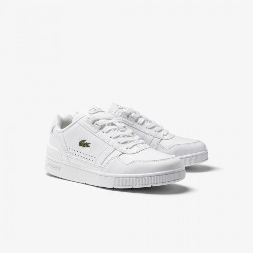 Giày Lacoste T-Clip Leather Nữ - Trắng Giày Lacoste T-Clip Leather Nữ - Trắng