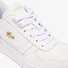 Giày Lacoste T-Clip Leather Nữ - Trắng Gold