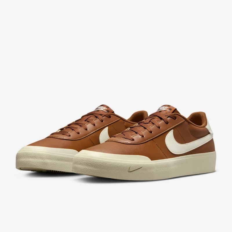 Giày Nike Court Shot Nam - Nâu Trắng