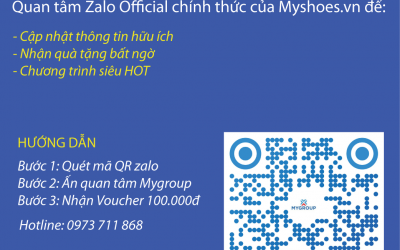 Nhận ngay Voucher 100K khi quan tâm Zalo OA của Myshoes.vn Nhận ngay Voucher 100K khi quan tâm Zalo OA của Myshoes.vn
