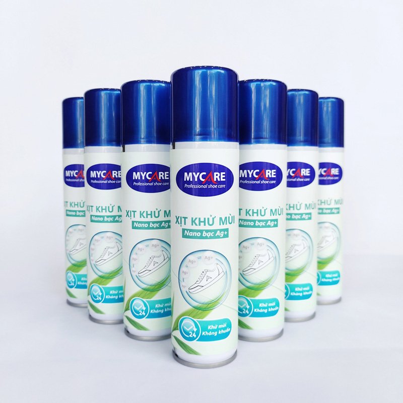 Xịt Khử Mùi Giày Cao Cấp Nano Bạc (Ag+) Mycare 200ml Xịt Khử Mùi Giày Cao Cấp Nano Bạc (Ag+) Mycare 200ml
